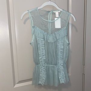 🆕 NWT H&M Flirty Sheer Top
